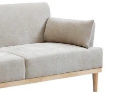 Vente-unique Sofá*Sofá de 3 lugares conversível clique-claque em tecido AMBRILO Bege