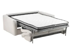 Maison Céphy Sofá*Sofá de 3 lugares convertível abertura rápida tecido chenille 16 cm DOVENA de Bege