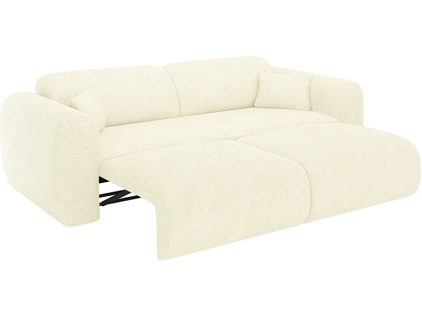 Sofá de 4 lugares convertível em veludo canelado POGNI de^Maison Céphy Outlet