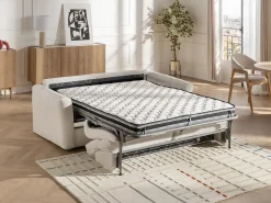 Discount Sofá de 4 lugares convertível abertura rápidao em tecido chenille 13 cm DOVENA da Sofá