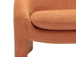 Vente-unique Sofá*Sofá de 2 lugares em tecido cor estilo design OSSANA Terracota