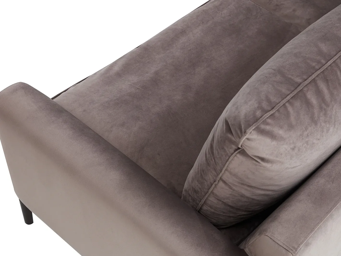 Hot Sofá de 3 lugares em veludo estilo contemporâneo - ISENA Sofá