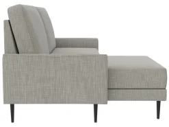 Sofá de 3 lugares em veludo claro^Dorel Home New