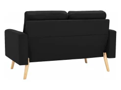 Sofá de 2 lugares para sala de estar sala de TV decoração de interiores tecido 02_0020831*Helloshop26 Online