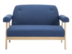 Sofá de 2 lugares para sala de estar sala de TV decoração de interiores tecido 02_0020618*Helloshop26 Online
