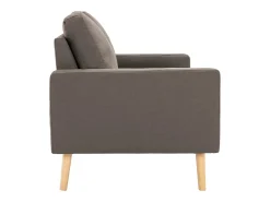 Sofá de 2 lugares para sala de estar sala de TV decoração de interiores tecido bege 02_0019447*Helloshop26
