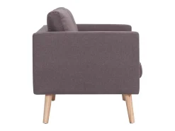 Best Sofá de 2 lugares para sala de estar sala de TV decoração de interiores tecido bege 02_0019669 Sofá