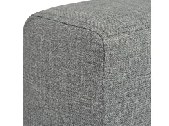 Sofá de 2 lugares para sala de estar sala de TV decoração de interiores tecido cinza claro 02_0019064*Helloshop26 Hot
