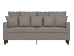Hot Sofá de 2 lugares tecido 140 cm cinzento-acastanhado PT304161 Sofá