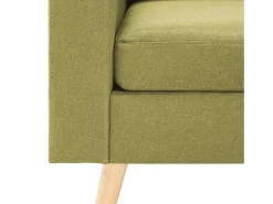 vidaxl Sofá*Sofá de 2 lugares tecido Verde