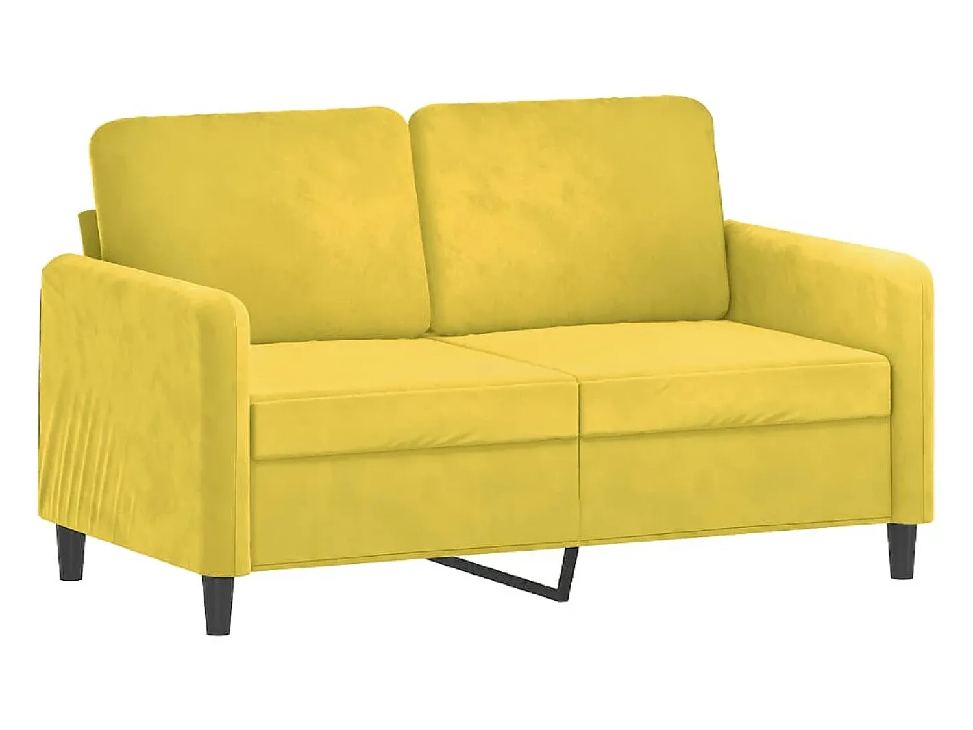 Sofá de 2 lugares veludo 120 cm PT447449^ Clearance