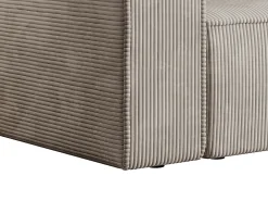 Vente-unique Sofá*Sofá de 3 lugares veludo canelado design AMELIA Bege