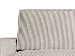 Vente-unique Sofá*Sofá de 3 lugares veludo canelado design AMELIA Bege