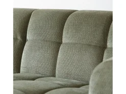 Concept-Usine Sofá*Sofá de canto de 3 lugares em veludo nuvem - Confortável e design Verde