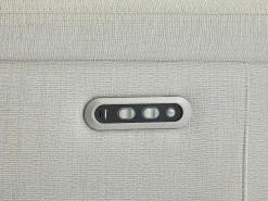 Vente-unique Sofá*Sofá de canto elétrico reclinável esquerdo em tecido MAKORO Bege