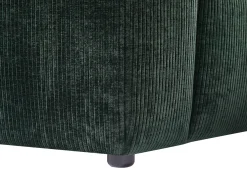 Sofá de canto esquerdo em veludo canelado verde abeto TIRONO da*Maison Céphy Online