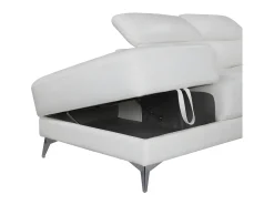Sofá de canto esquerdo relax elétrico em pele - PASCALINE^LINEA SOFA Best
