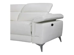 Sofá de canto esquerdo relax elétrico em pele - PASCALINE^LINEA SOFA Best