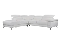 Sofá de canto esquerdo relax elétrico em pele - PASCALINE^LINEA SOFA Best