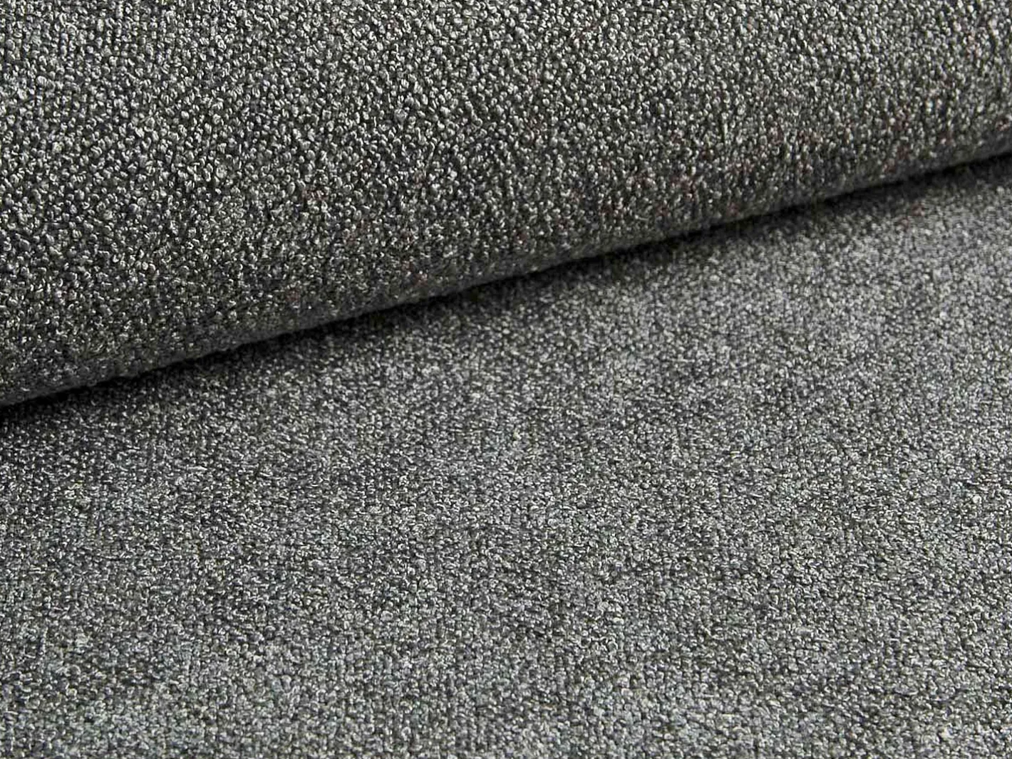 Vente-unique Sofá*Sofá de canto esquerdo sofá-cama com 4 lugares em tecido cinza 4 lugares FRIDORA Cinzento