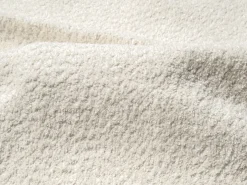 Vente-unique Sofá*Sofá de canto esquerdo tecido bouclé branco BLIMORO Marfim