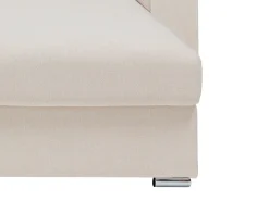Vente-unique Sofá*Sofá de canto reversível convertível abertura rápida em tecido - 140 cm - 14 cm - CALITO Bege