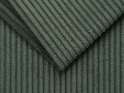 Vente-unique Sofá*Sofá de canto reversível convertível abertura rápida veludo canelado verde 160 cm 14 cm CALITO Verde pinho