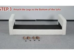 Sofá de veludo de 2 -sete, com 2 almofadas, assentos de 56 cm de profundidade, 178x76x89cm,^DripeX Best