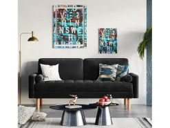 Sofá de veludo de 2 - sofá, sofá moderno da sala de estar, com apoios de braços cônicos e pés, uma parte de baixo - 148,5x78x85cm Sofá