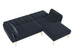 Best Sofá dobrável moderno - Sofá em L - Sofá-cama com canto adicional - Sofá