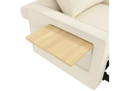 Sofá dobrável multifuncional - com portas de carregamento USB - com suporte para telefone - Tecido de veludo cotelê -^ModernLuxe New