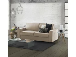 Discount Sofá fixo Daarn, sofá de 3 lugares, 100% Fabricado na Itália, Sofá da sala em tecido, com braços finos, 200x95h90 cm, Sofá