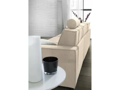 Discount Sofá fixo Daarn, sofá de 3 lugares, 100% Fabricado na Itália, Sofá da sala em tecido, com braços finos, 200x95h90 cm, Sofá