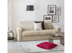 Hot Sofá fixo Dgunte, Sofá grande de 2 lugares, 100% Fabricado na Itália, Sofá da sala, em tecido acolchoado, com braços finos, 180x95h90 cm, Sofá