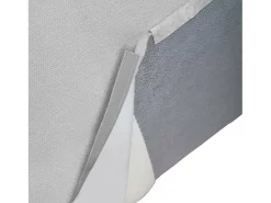 Talamo Italia Sofá*Sofá fixo Dmaiol, sofá modular de 4 lugares com península direita, 100% Fabricado na Itália, Sofá de tecido moderno, 340x170h70 cm, Cinza Cinzento
