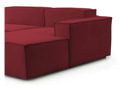 Hot Sofá fixo Dmaiol, sofá modular de 4 lugares com península direita, 100% Fabricado na Itália, Sofá de tecido moderno, 340x170h70 cm, Sofá