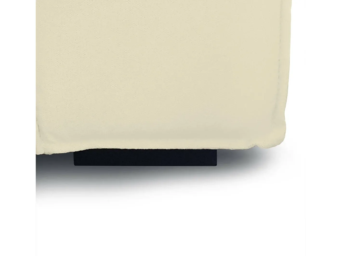 Talamo Italia Sofá*Sofá fixo Lidia, Sofá modular grande de 2 lugares com península direita, 100% Fabricado na Itália, Sofá de tecido moderno, 240x170h70 cm, Bege