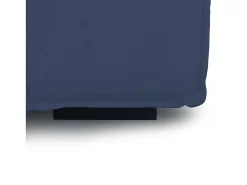 Talamo Italia Sofá*Sofá fixo Paola, sofá modular linear de 2 lugares, 100% Fabricado na Itália, Sofá moderno para sala em tecido, 220x95h70 cm, Azul