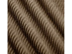 Sofá modular 3 lugares + 3 puffs - veludo cotelê - com 3 almofadas - densidade do assento 32kg/m³ - 298x178x70cm - Marrom*DripeX Sale
