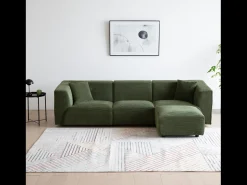 Best Sofá modular de 4 lugares em veludo cotelê Monroe Sofá