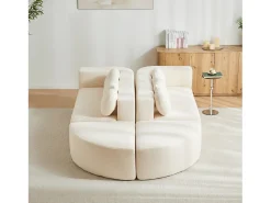 Clearance Sofá modular em formato de nuvem com função de cama - 292 x 165 x 68 cm - não requer montagem - chenille - Sofá