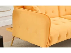 Sofá multifuncional 2 lugares - encosto ajustável - braços ajustáveis - Veludo -^ModernLuxe New