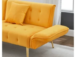 Sofá multifuncional 2 lugares - encosto ajustável - braços ajustáveis - Veludo -^ModernLuxe New