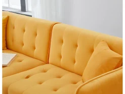 Sofá multifuncional 2 lugares - encosto ajustável - braços ajustáveis - Veludo -^ModernLuxe New