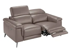 Sofá relaxante de 2 lugares em pele de vison 6106*Angel Cerda Outlet