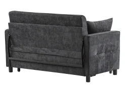 Sale Sofá 142x79x85 cm - Encosto ajustável - Veludo chenille - Com 2 almofadas - Sofá