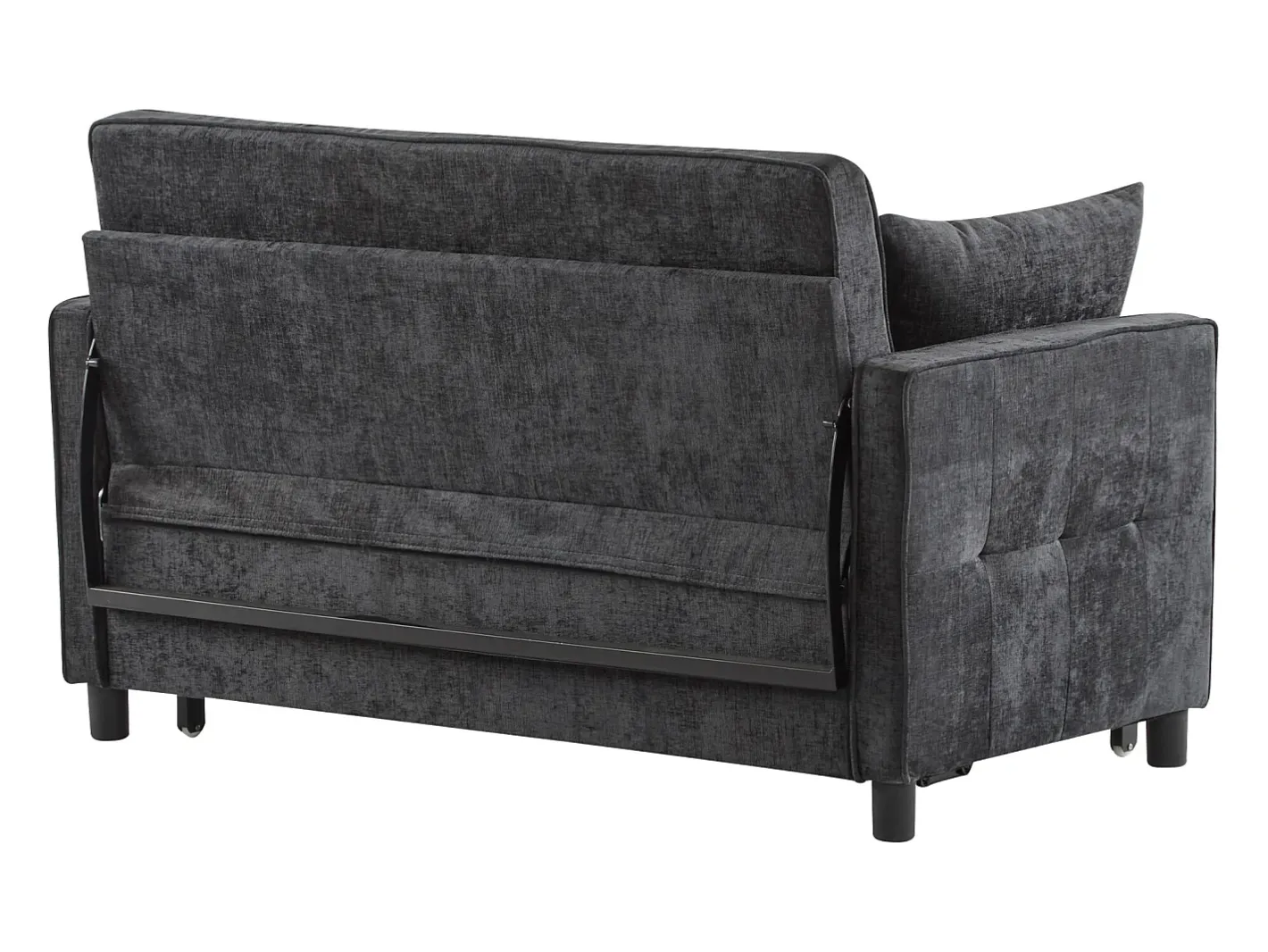 Sale Sofá 142x79x85 cm - Encosto ajustável - Veludo chenille - Com 2 almofadas - Sofá