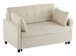 Sofá 142x79x85 cm - Encosto ajustável - Chenille - Com 2 almofadas -^ModernLuxe New