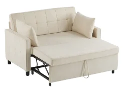 Sofá 142x79x85 cm - Encosto ajustável - Chenille - Com 2 almofadas -^ModernLuxe New
