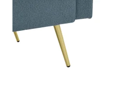 Outlet Sofá-cama 2 lugares - ângulo ajustável - con almofadas e bolsos de armazenamento laterais - antigo Sofá